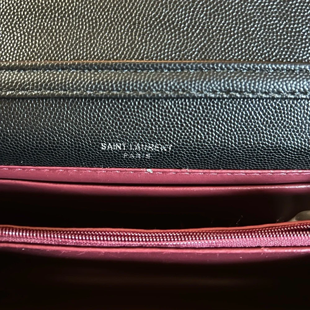 Saint Laurent Black and Silver Clutch - Picture 4 of 6